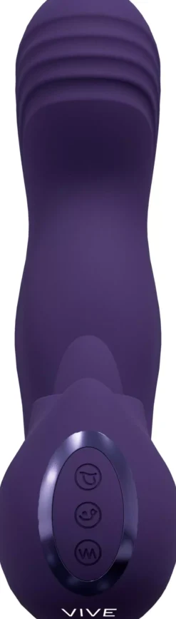 VIVE Yuki - Dual Motor G-Spot Vibrator with Massaging Beads - Purple