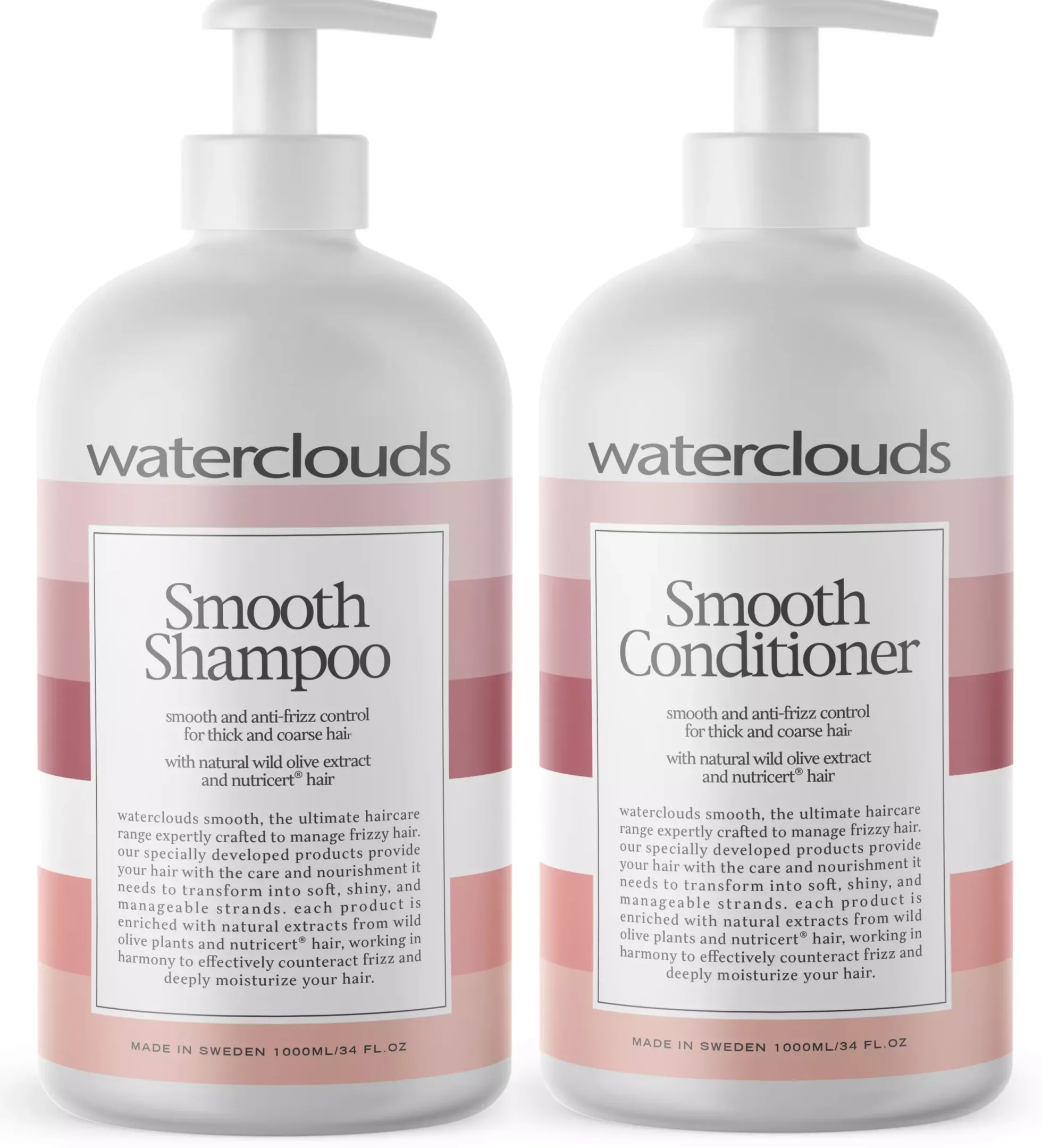WatercloudsSmooth Shampoo 1000 ml & Conditioner 1000 ml