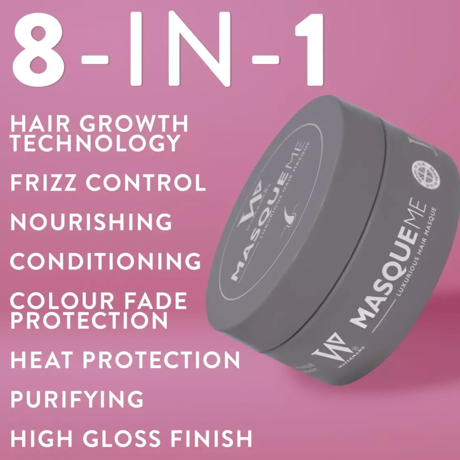 Watermans Masque Me Luxurious Hair Mask 8 in 1 Treatment 200 ml